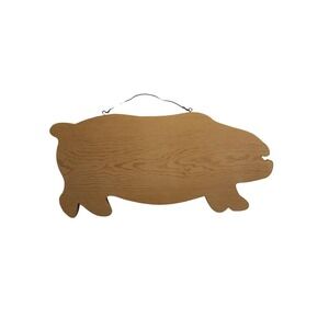 Wooden Cutting Board Pig Vintage Farmhouse Decor 18.5"